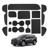 LANGBEAN Внутренние резиновые коврики для Toyota RAV4 Карман двери Защита от царапин и шума Комплект из 12 штук, изготовленный на заказ для RAV4 (50-я серия), Нескользящие коврики, Предотвращение, Аксессуары,