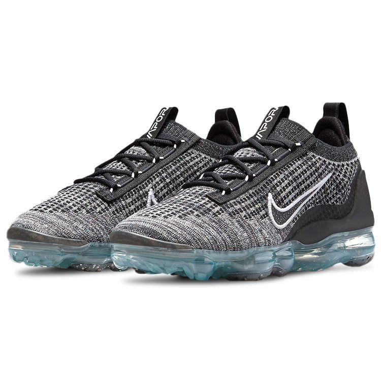 Nike Air VaporMax 2021 Flyknit Oreo Women Sneakers Black Metallic-Silver White DH4088-003