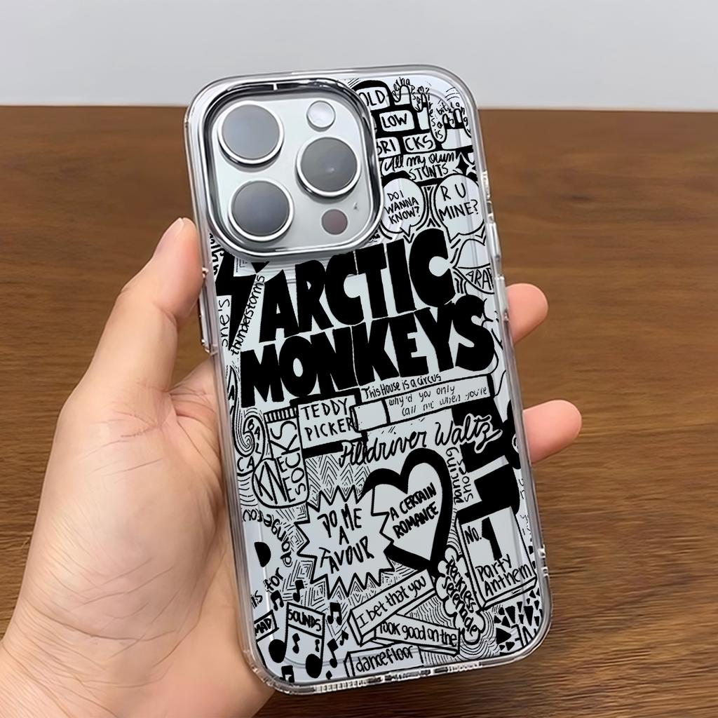 Модный черный чехол для телефона Arctic Monkeys A- Для iPhone 17 16e 16 15 14 13 12 11 mini Pro Max X XR XSMAX 8 7 Air Plus Мягкий чехол