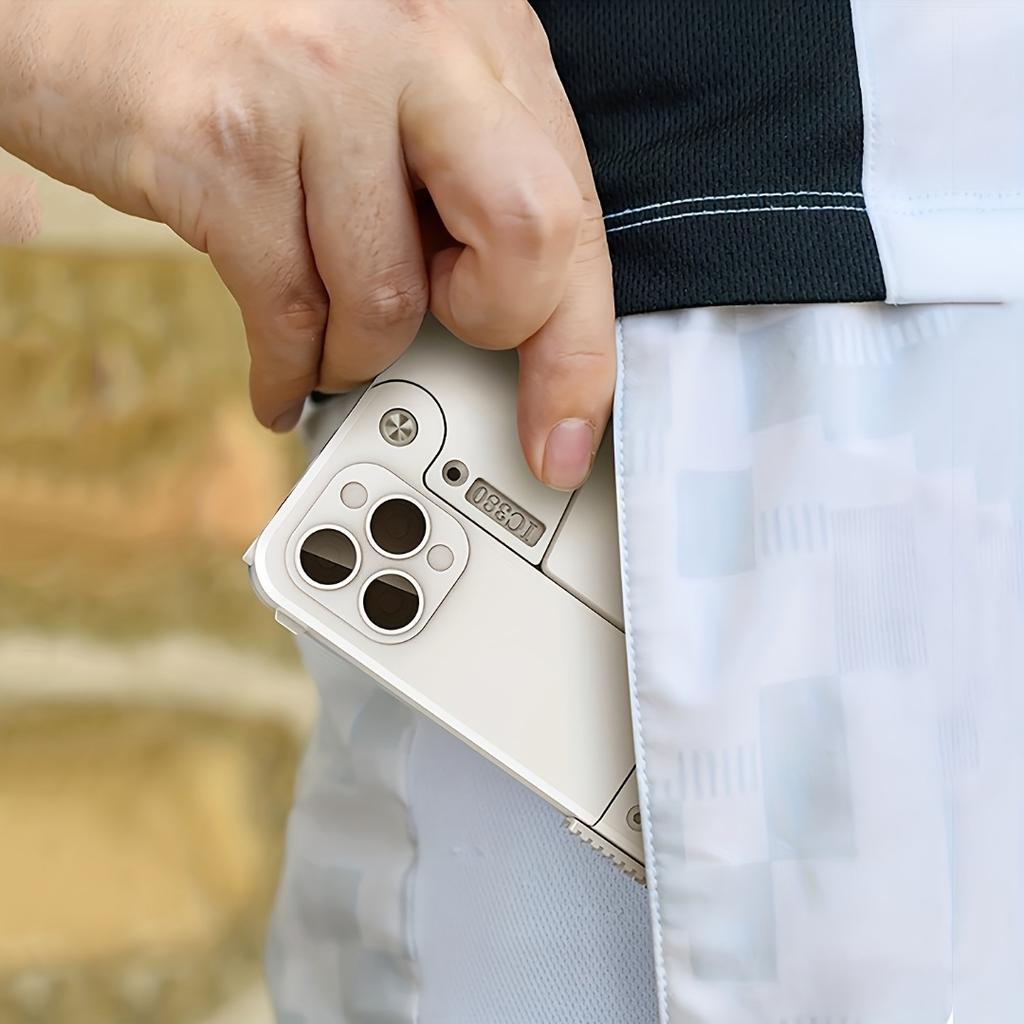 Foldable Toy Gun, Shaped Like a Mobile Phone Case for Shooting Toy Bullets, Rubber Bullet Pistol, Suitable for Halloween and Christmas Gifts.