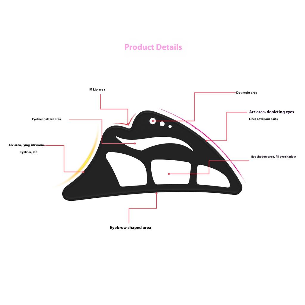 Силиконовые тени для век, шаблон для макияжа глаз