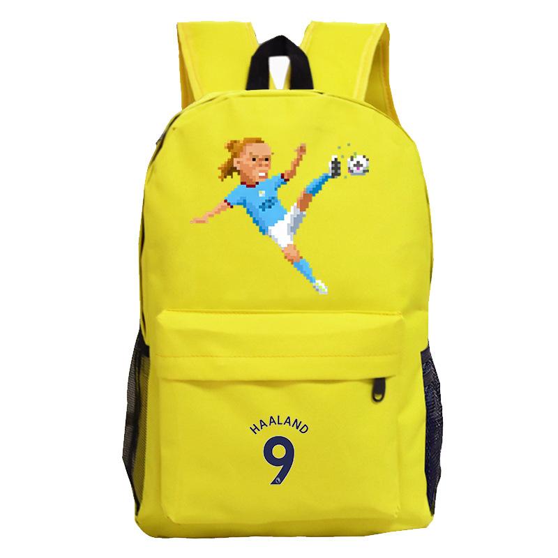 Haaland World Cup Backpack Large Capacity Durable School Sports Backpack