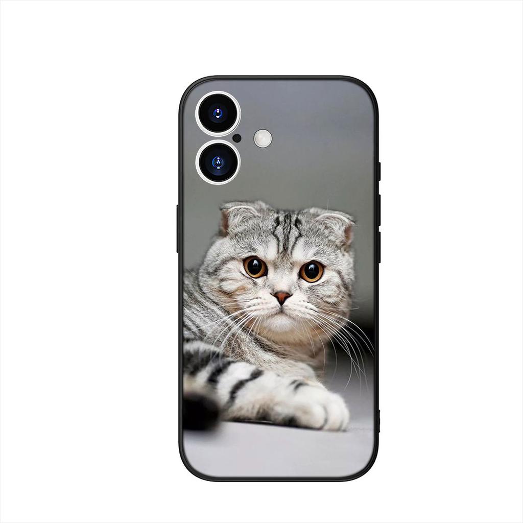 Синий кот с зелеными глазами Мяу Чехол для Samsung Galaxy A07 A13 A12 A14 A23 A42 A50 A51 A52 A53 A70 A71 A72 A21S A04 Note 20 9 8 10