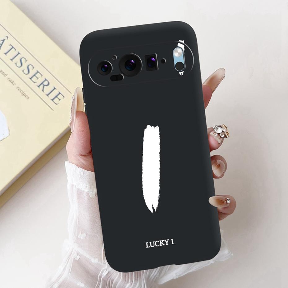 New Fashion Letter Phone Case For Google Pixel 9 Pro 9A Soft Silicone Shockproof Cover For Google Pixel9 9A 9Pro Cases Bumpers