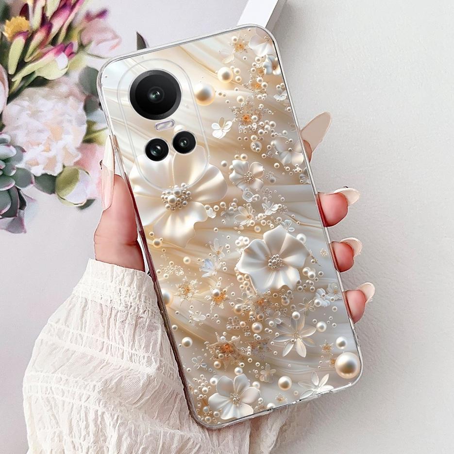 Чехол для Oppo Reno 10 5G CPH2531 Роскошный Модный Расписной Чехол Мягкий Тонкий Чехол для Телефона Для Oppo Reno 10 Pro Plus Reno10 Pro+ 5G Сумки