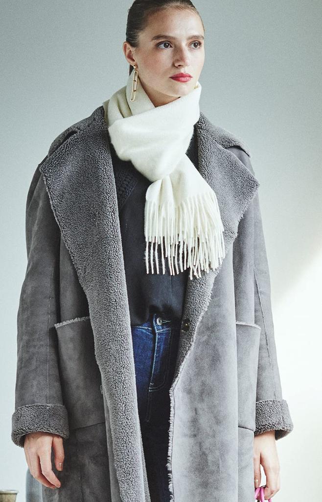 GILDARA FT33 Премиальный кашемир Базовая волна Кашемир Однотонный для мужчин и женщин 100% Шарф, Цвет, (Белый с оттенком (W))