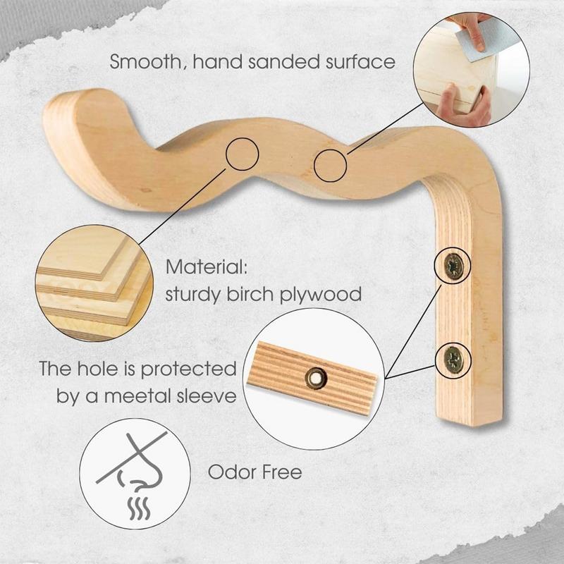 Настенные держатели для растений из натурального дерева, подвесной крюк для цветочного горшка, кронштейн для цветов, для фонарей, колокольчиков ветра, декор для балкона и дома