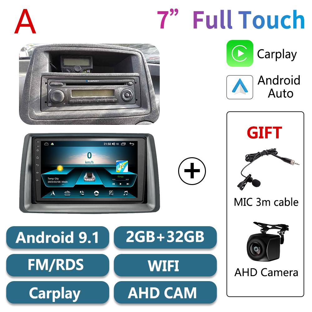 2 Din Car Radio Android for FIAT Panda 2003-2012 Stereo WIFI Multimedia Player Head Unit Navigation Autoradio Carplay Auto 4G
