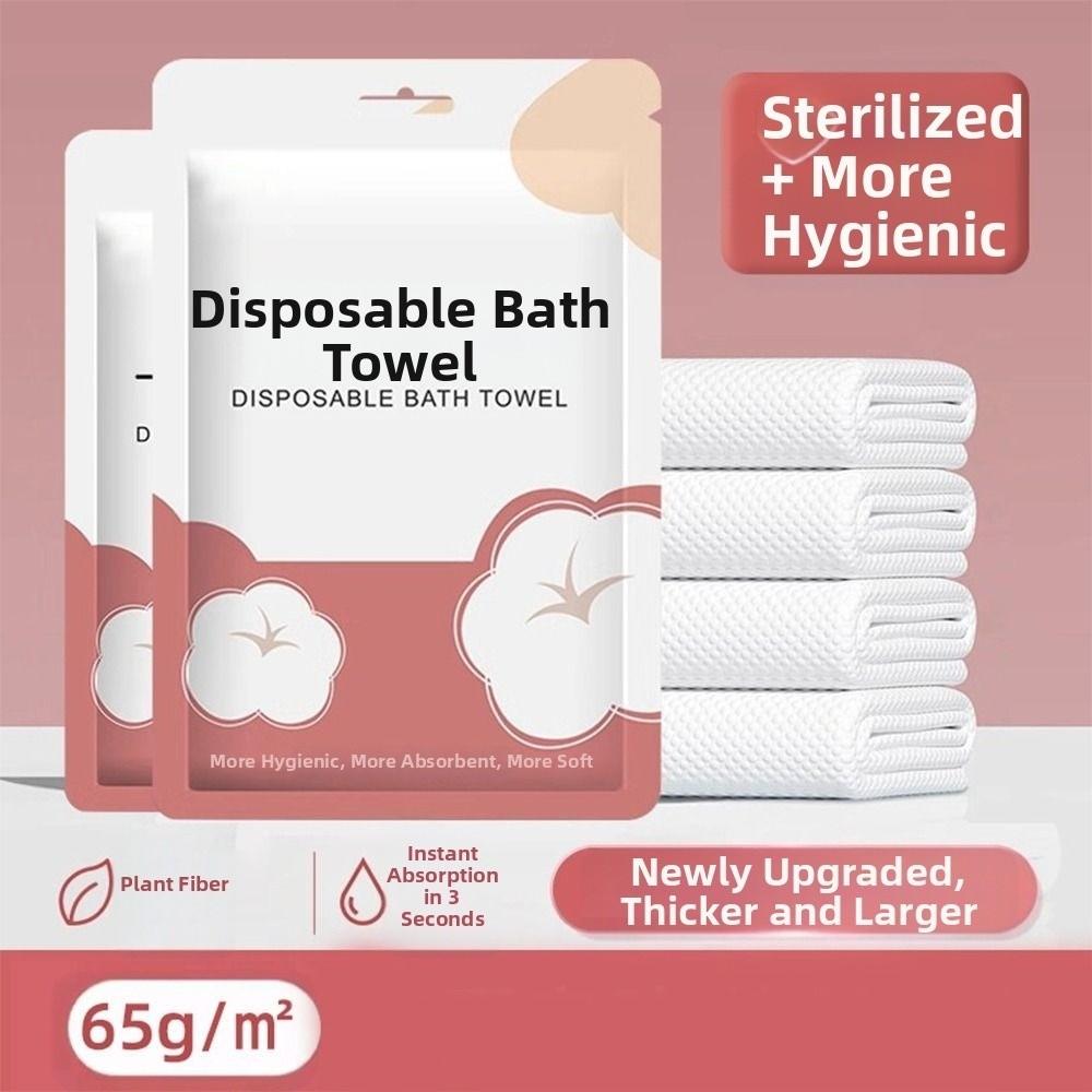 Горячее предложение 70x140 см Одноразовое банное полотенце Толстое мягкое полотенце для тела и душа Без клопов Впитывающее воду полотенце Отель Путешествие