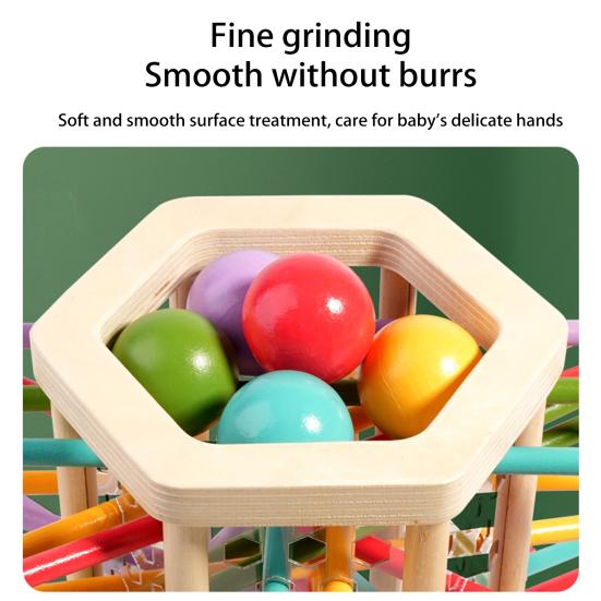 1 набор деревянных игральных костей с 35 палочками и 5 шариками для развития мелкой моторики, счета палочками, образовательной настольной игры для малышей и мальчиков и девочек в подарок