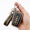 Чехол-брелок из ТПУ с 4 кнопками для автомобильного ключа Toyota Camry CHR Corolla RAV4 Avalon Land Cruiser Prado Prius 2017 - 2022 Брелок