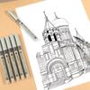 8Pcs Waterproof Fineliner Pens Black Pigment Ink Micron Liner Pen For Drawing Sketching Animation