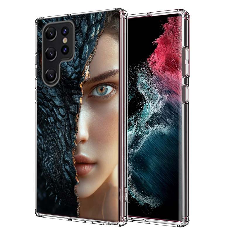 Чехол для телефона F-Fourth W-Wing D-Dragon Capa для Samsung S26 Ultra S25 Edge Galaxy S23 S21 S20 S24 FE S22 S10 Plus Прозрачный ТПУ S