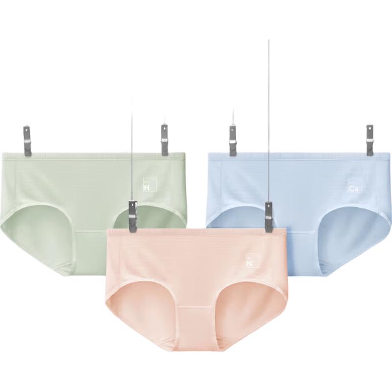 Bananain 5-Series Women's 7A Antibacterial Modal Mid-Waist Briefs 3-Pack