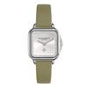 Авторизованный дилер Olivia Burton Watch Ladies ob24000123 Classic 28mm Grosvenor Silver Sage Green Leather Strap Watch [OLIVIA BURTON] &