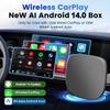 2025 Android 14 8-ядерный проводной к беспроводному адаптер Android Auto CarPlay AI Box поддерживает 4G/SIM-карту для TikTok, YouTube, Netflix