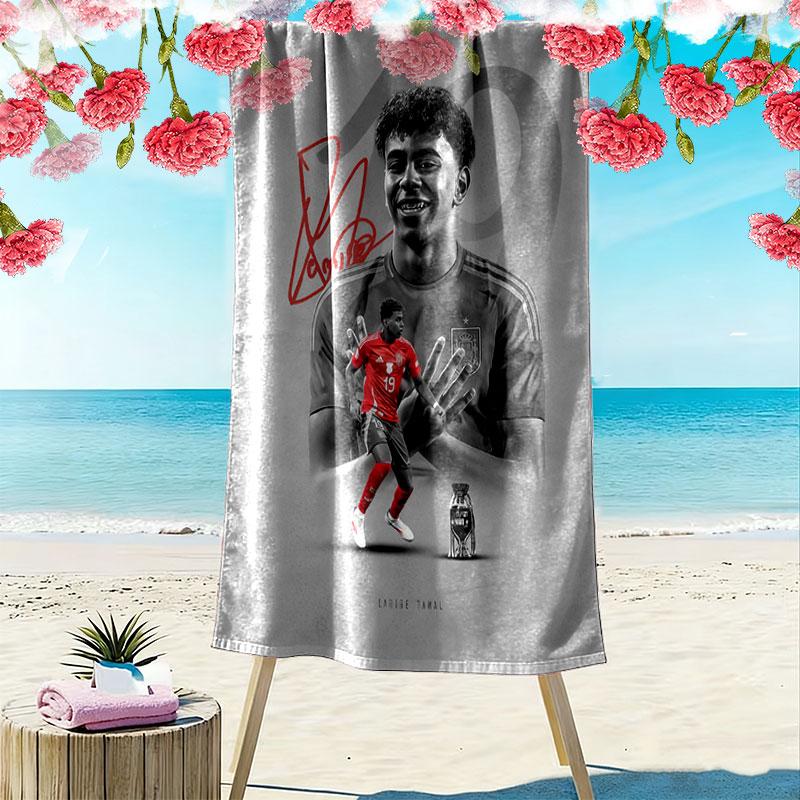Lamine Yamal Rise Beach Towel, Large Soft Quick Dry Towel for Beach Camping Swimming