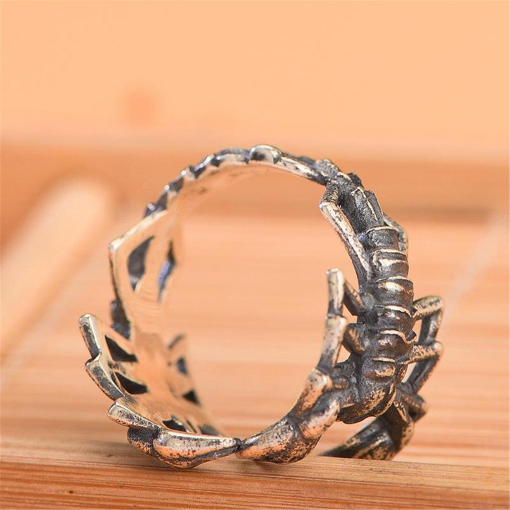 Multifunctional Opening Rings Geometric Rings Scorpion Shape Alloy Texture Suitable for Fashion Enthusiasts Present