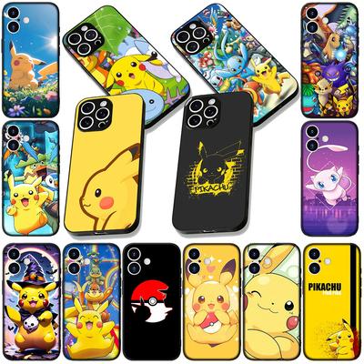 Mewtwo P-Pokemons GO P-Pikachus Чехол для телефона Apple iPhone 17 16 14 15 Pro Max Plus 15+ 16E XR ProMax Air 16+ Мягкий чехол