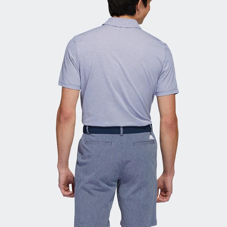 Adidas Рубашка поло в полоску Ottoman, мужская рубашка поло, темно-синяя HR9072