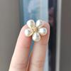 Japanese And Korean Small Daisy Corsage Exquisite Female Pearl Brooch Anti-Light Small Button Shirt Collar Needle Shawl Buckle
