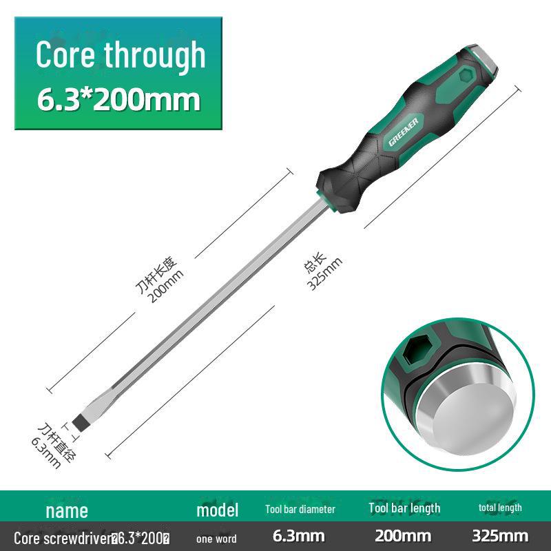 Набор промышленных отверток Green Forest Master с плоской головкой и крестовой головкой