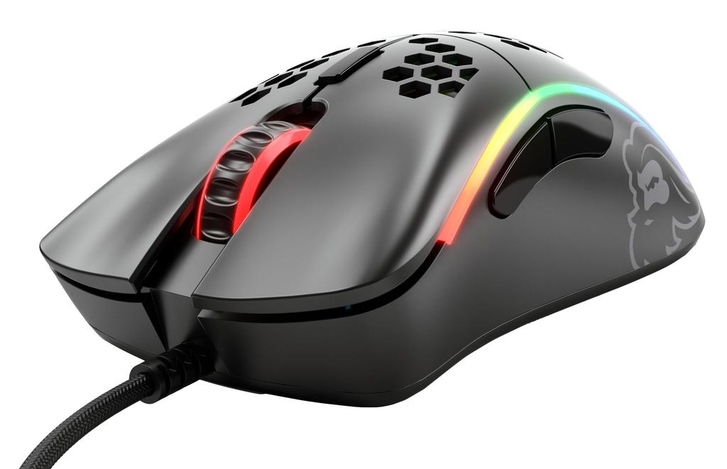 Игровая мышь Glorious Model D Проводная мышь Ergo Small RGB светящаяся 6 программных кнопок DPI 12 черная ПК оснащена переключателем Omron Игровая мышь (62g)
