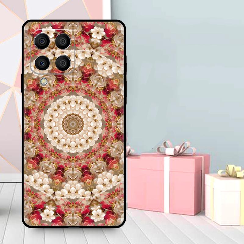 Чехол с цветочным мандала-дизайном для Samsung Galaxy M06 M11 M31 M14 M34 M54 M12 M32 M52 M15 M13 M16 M36 M56 M53 M35 M55