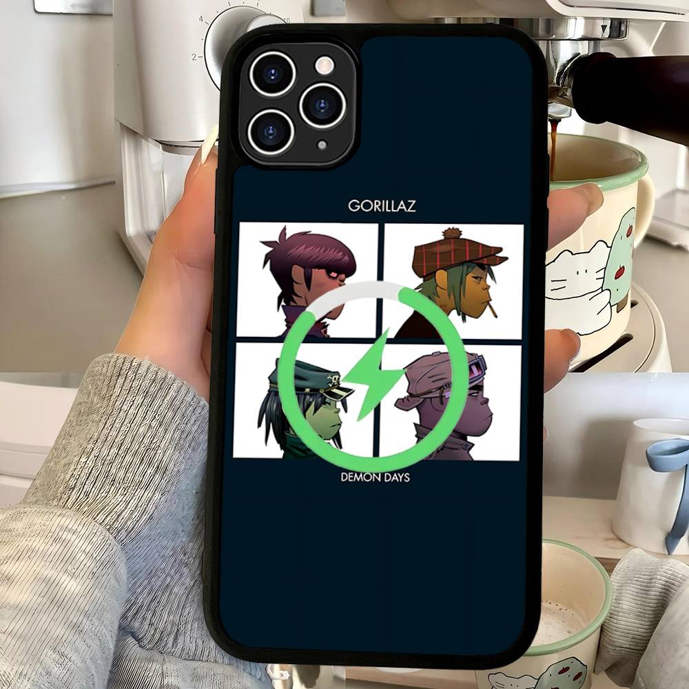 G-Gorillaz Cartoon Magnetic Case For IPhone 17 16 14 13 12 11 15 Pro Max Plus Wireless Charge Phone Cover
