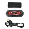 Motorcycle Helmet LED Light USB Charge Bike Night Safety Signal Warning Light Tail Lamp Waterproof Riding Helmet Accessories