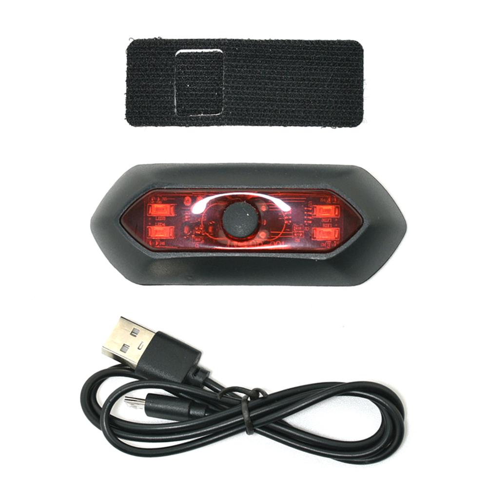 Motorcycle Helmet LED Light USB Charge Bike Night Safety Signal Warning Light Tail Lamp Waterproof Riding Helmet Accessories