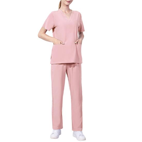 1 комплект, однотонная докторская рабочая одежда против морщин, профессиональная летняя стоматологическая форма для домашних животных, костюм для повседневного использования, рабочая одежда