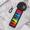 Складная силиконовая клавиатура для пианино Портативная мини Радужная гитара Брелок Любители музыки