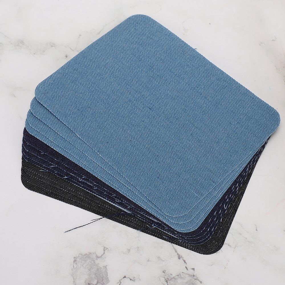 12pcs Square Shape Iron-on Patches Premium Quality Fabric Repair Patches For Clothing