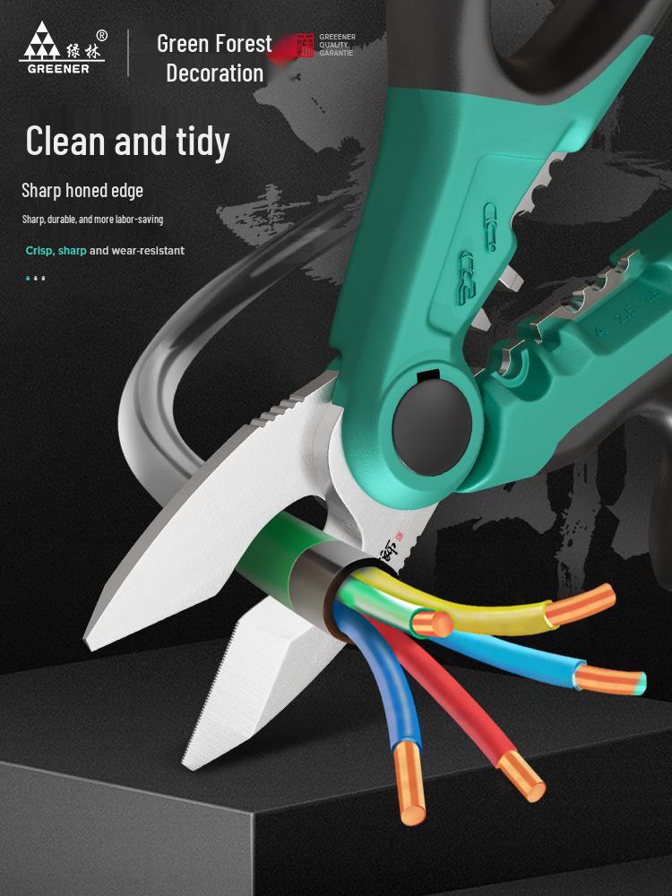 Мастер-инструмент электрика для снятия изоляции и обжима проводов - Инструмент для снятия изоляции, резки и ножницы для кабелей