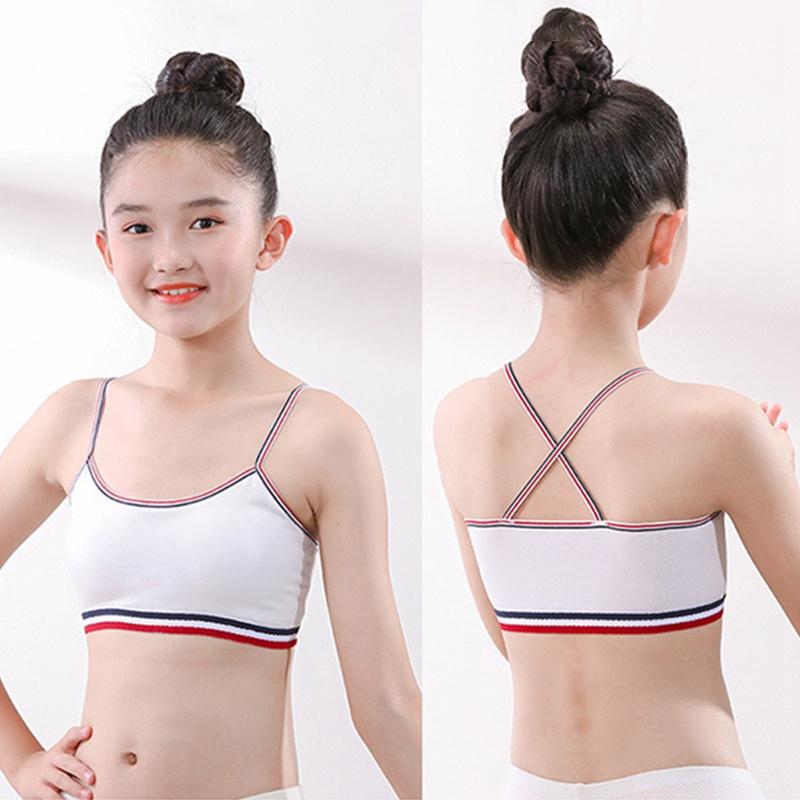Нижнее белье для девочек 10–16 лет, студенческий бюстгальтер без стального кольца, эластичный жилет для подростков, подарок для молодой девушки