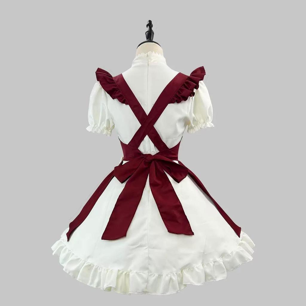 Plus Size New Year, Christmas, Halloween Costumes for Women, Red Dresses for Maids, Lolita Adult Women, Fancy Role-playing Hats