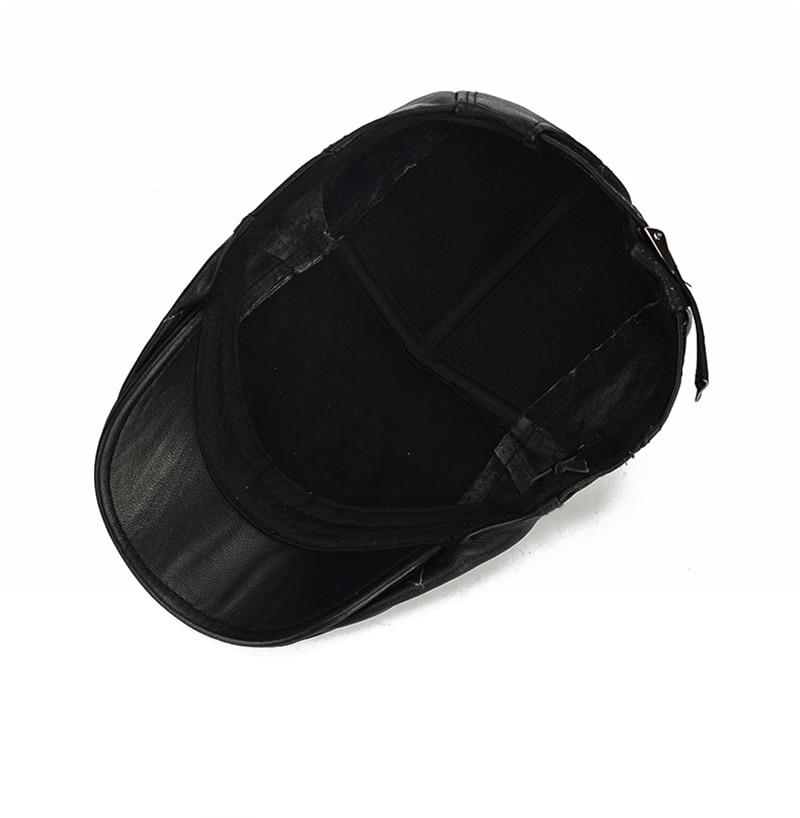 Northwood Твердый берет из натуральной коровьей кожи, шляпа Boina Masculina, плоская кепка, мужской берет, береты, кепка