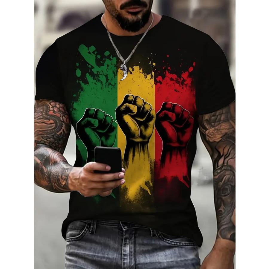 Футболка мужская с коротким рукавом с графическим принтом размера lus — свободный крой, круглый вырез, легкая растяжка, узорчатый верх из полиэстера для спорта на открытом воздухе и отдыха