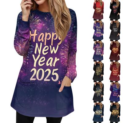 Женская толстовка, пуловер, спортивная одежда, карман, принт, повседневный топ с круглым вырезом и длинными рукавами