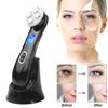 Массажер для подтяжки лица 5 в 1 RF радиочастотная светодиодная светотерапия звуковая вибрация удаление морщин фотонная кожа подтяжка лица уход красота