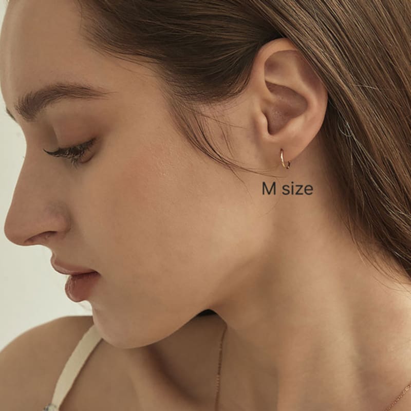 Own Essential Ring Earrings (S, M, L / 14k gold)