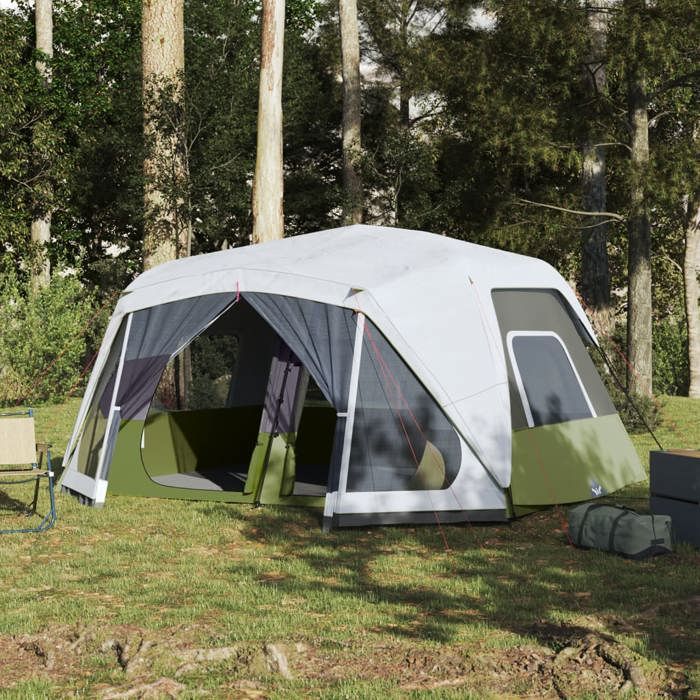 Family Tent - vidaXL - 94302 - Waterproof - 10 Places - LED Lighting