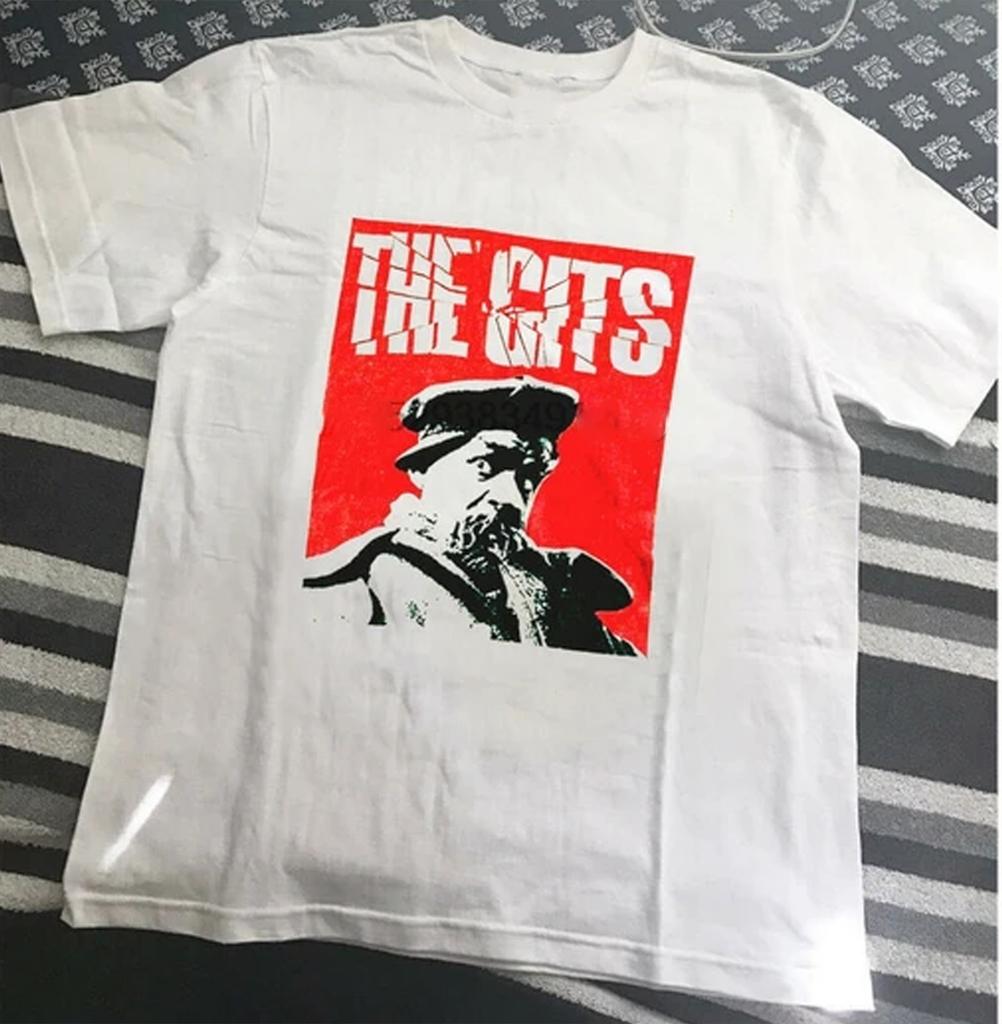 Панк-группа THE GITS 1 спереди на белой футболке Все размеры S-4XL cg671