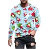 Fashionable Design Men's Long Sleeved T-shirt 3D Printed Christmas Pattern Casual Men's Street Minimalist Harajuku Outdoor