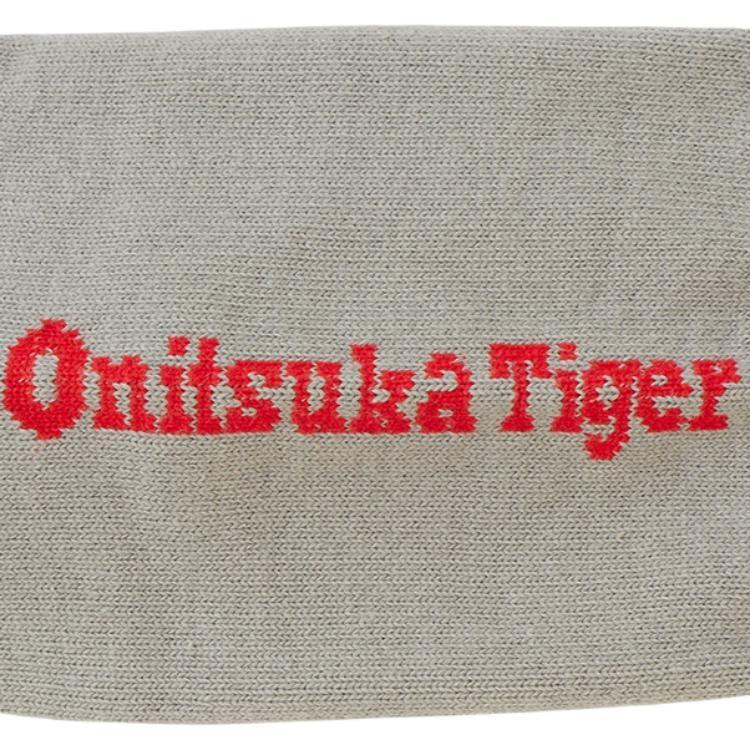 Onitsuka Tiger Ankle Socks Unisex 1 Pack Heather Gray Red 3183A944-020