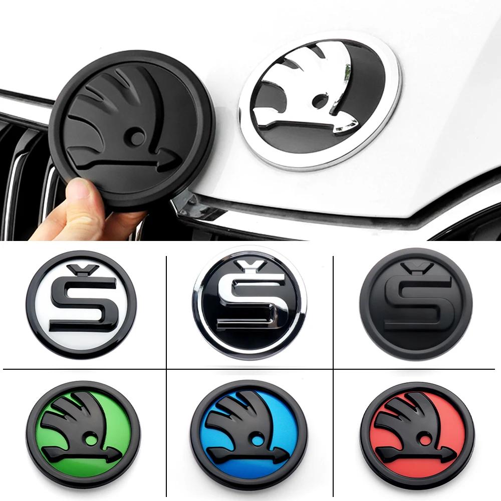 2025 Новый 80/90/100 мм Автомобильный Логотип Наклейка Замена Наклейки Значок Багажника Для Skoda S Логотип Octavia Mk3 Fabia 2 Superb 2 Kamiq Kod