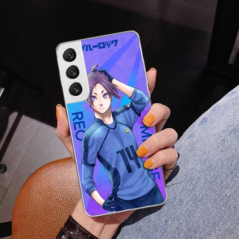Hot Anime Blue Lock Phnoe Case for Samsung Galaxy S26 S25 Edge S23 S24 Ultra S22 Plus S21 S20 FE Unique Cover Soft Coque Galaxy