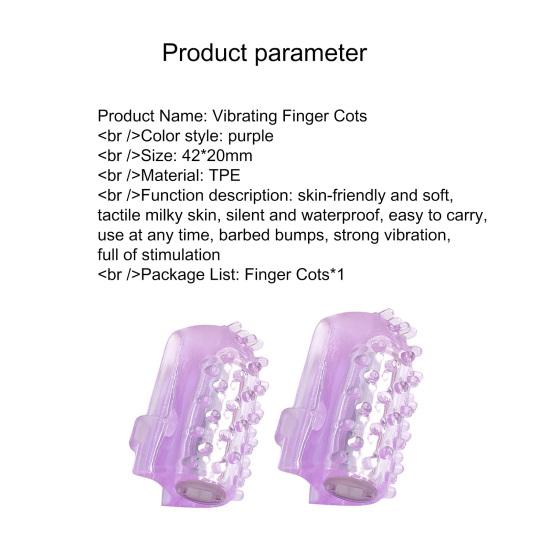 Finger Vibrator Skin-friendly Waterproof Mini Powerful Finger Vibrator for Sex