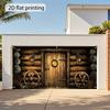 2D flat banner, 1pc Large Retro Wooden House Entrance - Seasonal Rural Style Decorationzyc